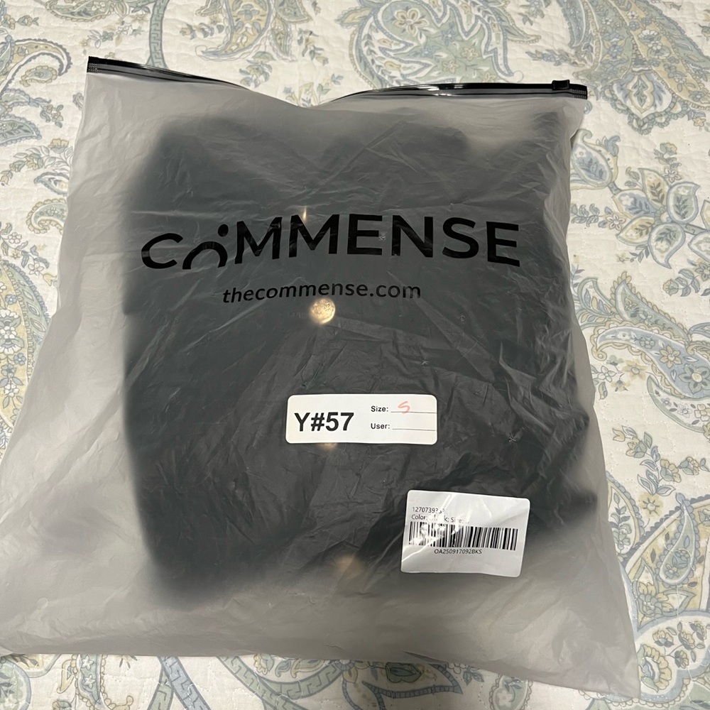 Commense Black Long Sleeve Dress with Gold Buttons - Picture 5 of 7